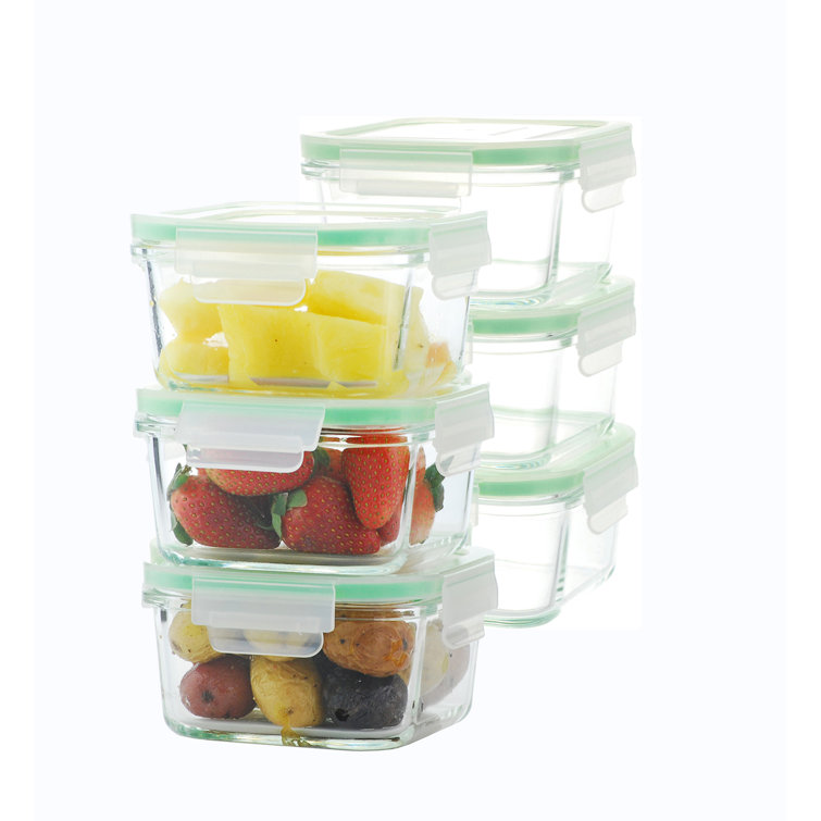 16PC Square Food Storage Container Wayfair